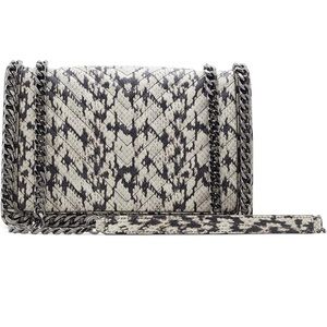 Aldo snake skin shoulder purse long and short strap lightly worn